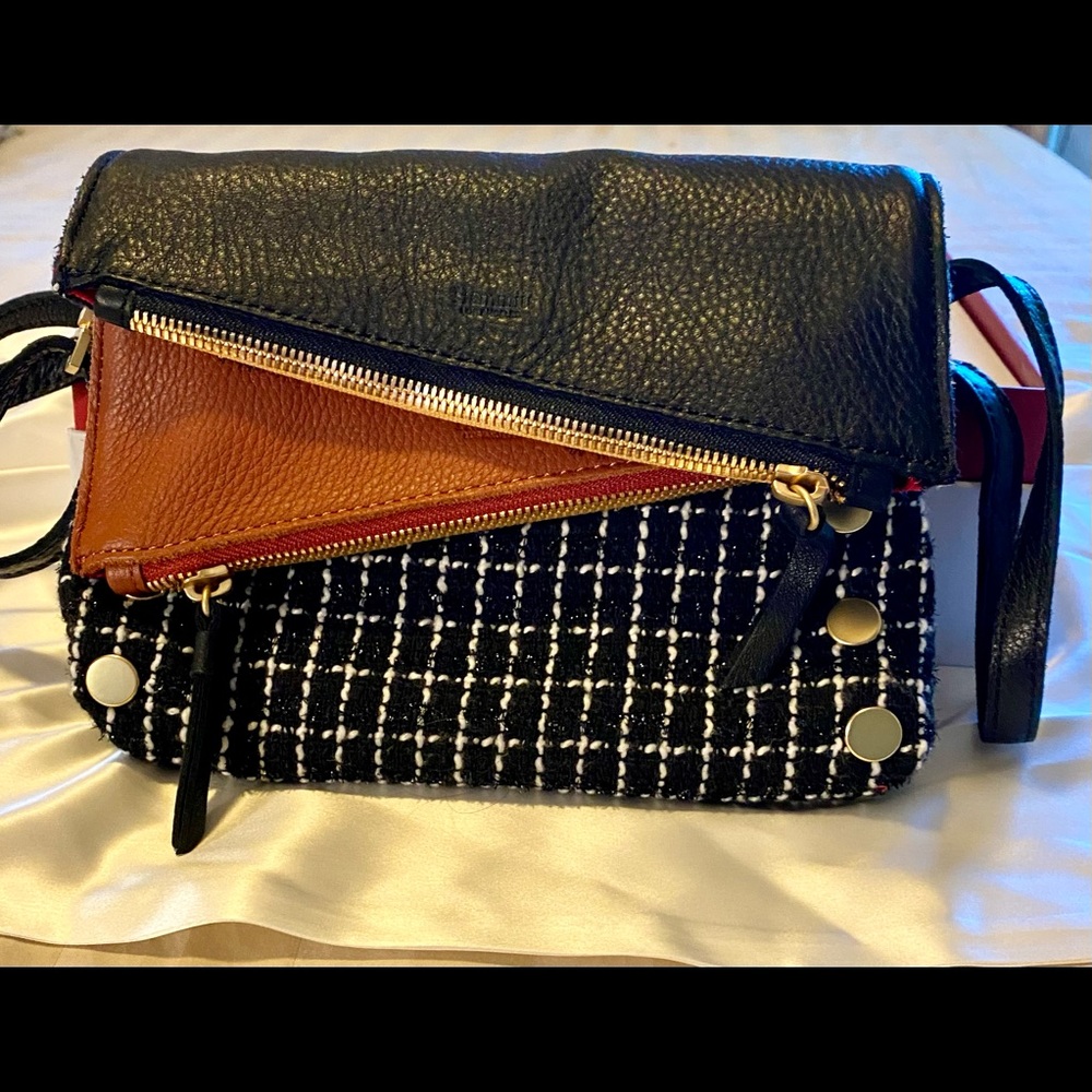 Small Dillon Midnight Trelis bag by Hammitt.